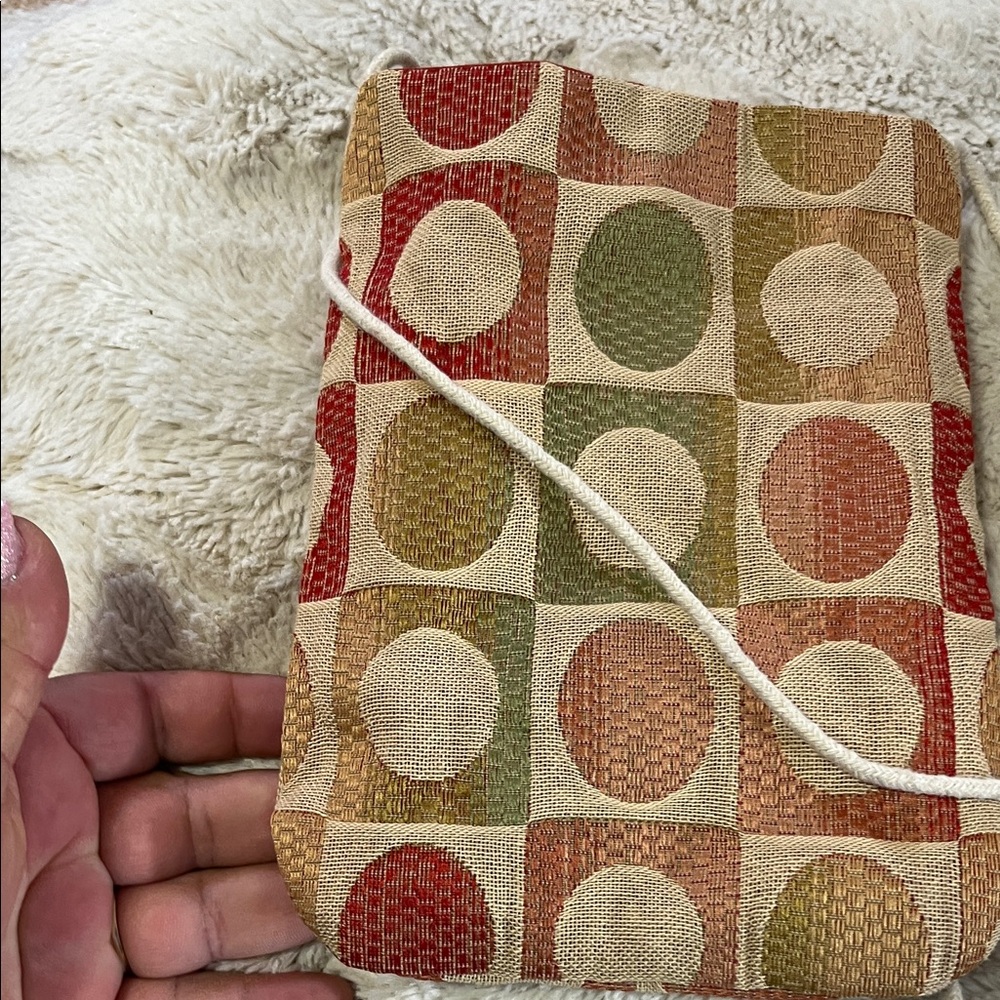 Geometric Circle Pattern Crossbody Bag - image 6